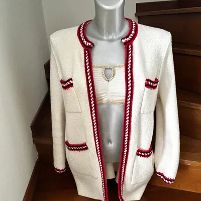 Gilet Long Cardigan SANDRO - écru - T.S